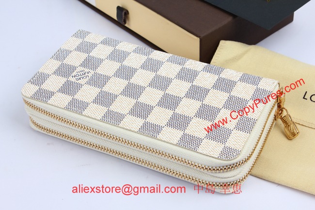 ルイヴィトン　2013年 ダミエ　ラウンドファスナー長財布　N62732